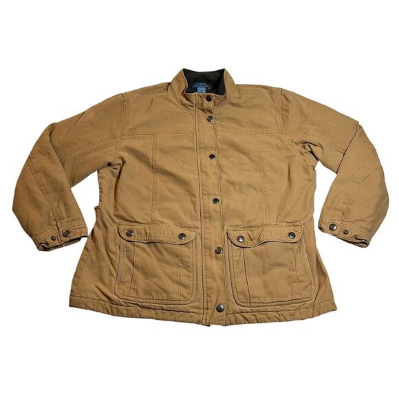 Duluth Trading Co Fleece Lined Full Zip Chore Coat Size XL Workwear Farm Casual - Picture 1 of 9